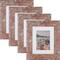 4 Pack Craig Frames American Barn Red Picture Frame with Mat